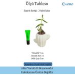 Evene Mini Çiçek Saksı Küçük Sukulent Kaktüs Saksısı 3'lü Set Kaktüs Figür Model - Beyaz