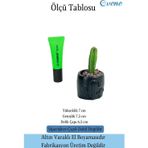 Evene Mini Çiçek Saksısı Küçük Sukulent Gümüş Eskitme Kaktüs Desenli Model