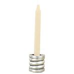Evene Mumluk Şamdan Tealight ve İnce Mum Uyumlu Spiral Model, GÜMÜŞ ESKİTME