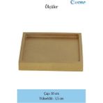 Evene Şekerlik Altın Renk Sunumluk Drajelik Dekoratif Tabak Dörtgen Model