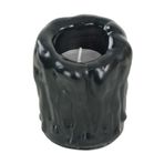 Evene Siyah Mumluk Şamdan Tealight Mum Uyumlu Orta Erimiş Mum Model 8682874833315
