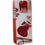 Event Party Store 14x39x8.5 cm Şişe Boyu Kırmızı Çorap Yılbaşı Çanta