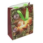 Event Party Store 18 cm X 23 cm 1 Adet Yılbaşı Karton Çanta Simli Mum