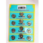 Event Party Store 1,9 cm X 12 Adet Gümüş Çıt Çıt Düğme