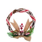 Event Party Store 23 cm Yılbaşı Dallı Çelenk Kapı Süsü
