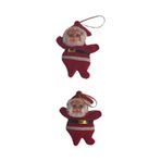 Event Party Store 6 cm 2'li Noelbaba Yılbaşı Ağaç Süsü
