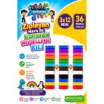 EVENT Zıplayan Hava ile Kuruyan Modelleme Kili 12 Renk 36 Parça Çocuklar İçin Güvenli Oyun Hamuru Eğitici & Yaratıcı Kil Seti Üçlü