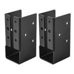 Eventerde Ahşap için 2x4 Braketler, kiriş askeri 2x4 - Güverte korkuluk gizli konektörler,Işın Merdiveni İçin 2 kişilik ağır hizmet kiriş stabilizatör seti küpeşte çit salıncak oyun alanı pergola