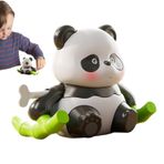Eventerde Hareketli Panda Oyuncak, İnteraktif Panda Oyuncak - Kurmalı Yenilik Oyuncak,Eğitici Gerçekçi Panda Figürü Oyuncak, Sevimli Dans Sallanan Panda, Erkekler için Kurmalı Hayvan Oyuncak