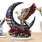 Eventerde Independence Day Eagle Decor, kartal heykeller ve figürler - Vatansever 4 Temmuz Kartal Dekorasyonu, 2D Akrilik İlham Verici Dekorasyon Süsü, Çalışma Masası Masası için