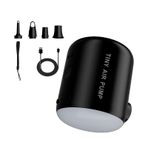 Eventerde Şişme için pompası, şişme için hava pompası,LED Işık ile Şarj Edilebilir Taşınabilir Şişirme | 2200mAh Portable Dış Mekan Enflasyon Aracı Kamp Seyahat Havuzu Güverte