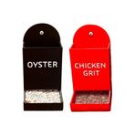 Eventerde Tavuk İstiridye Kabuğu Besleyicisi - Ördek Yem Saklama Kabı,Askılı Arka Bahçe Çiftliği Tavuk Yemliği