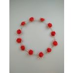 EVENTPARTYSTORE ÇİÇEKLİ KINA ÇEMBER TAÇ KIRMIZI 10'LU SET