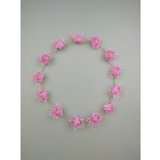 EVENTPARTYSTORE ÇİÇEKLİ KINA ÇEMBER TAÇ PEMBE 10'LU SET