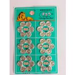 EventPartyStore ÇIT ÇIT DÜĞME GÜMÜŞ 0,9 CM X 36 ADET