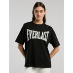 Ever Classics Wmn Oversize Siyah Kadın Tişört - XL