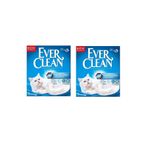 Ever Clean Unscented Kedi Kumu, 6 Lt x 2 Adet, Ekstra Güçlü Topaklanma