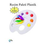 everart Resim Paleti Plastik 5 Adet Godeli Ressam Paleti Boyama Paleti Akrilik Boya Guaj Boya Suluboya