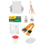 everart Yağlı Boya Şövale Başlangıç Seti-35x50-tuval-