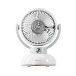 Everest 1200mAh 3 Hız Kademe Led Işıklı Retro Masaüstü Usb Fan - EFN12 Çok Renkli