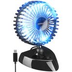 Everest 36994 EFN-504 360 Derece Dönüş Çift 2 Kademeli 3200rpm Taşınabilir Mini Masaüstü Siyah Usb Fan Vantilatör