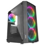 Everest Bumpy, Mesh, 600W, 4X12CM Rgb Fan, Temperli Cam Yan Panel, Atx, Kasa