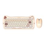 Everest Catty Mini KM-6285 Bej TKL Kablosuz Klavye Mouse Seti
