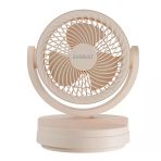 Everest EFN-509 3 Kademeli Hız 17.5 cm 3 Kanat Pervane ve Çerçeve Masaüstü USB Krem Vantilatör