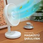 Everest EFN-521 Masaüstü Beyaz 3 Kademeli 1200MAH USB Fan