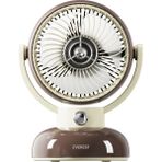 Everest EFN12 Kahve 1200mAh 3 Hız Kademe Led Işıklı Retro Masaüstü Usb Fan - Kahverengi