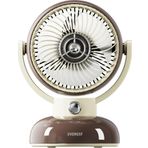 Everest Efn12 Kahve 1200Mah 3 Hız Kademe Led Işıklı Retro Masaüstü Usb Fan