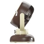 EVEREST EFN12, KAHVERENGİ, 3 Kademeli Hız, 3lü 4" Kanat, Masaüstü Kullanım, Taşınabilir, Dahili 1200mAh Bataryalı, USB Şarj Girişli, Vantilatör
