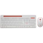 Everest Elite KM-6388 Beyaz Kablosuz LC Layout (Ingilizce Q) Multimedia Klavye + Mouse Set