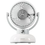 Everest FAN12 Krem 1200 mAh 3 Hız Kademe Led Işıklı Retro Masaüstü USB Fan Şarjlı Vantilatör