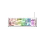 Everest KB-74 Membran Klavye Sessiz Klavye Rainbow Aydınlatmalı Q Oyuncu Klavyesi Gaming Klavye Gri/Beyaz