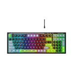 Everest KB-98 Silent Rainbow Membran Oyuncu Q Klavye siyah-yesil