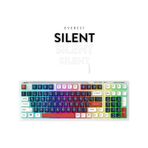 Everest KB-98 Silent Sessiz Rainbow Q Membrane Klavye beyaz