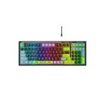 Everest Kb-98 Sılent Siyah/Gri/Yeşil Sessiz Rainbow Q Membrane Oyuncu Klavyesi
