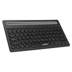 Everest KB-BT84 Siyah/gri Bluetooth Ultra Ince+Şarjlı Q Mac/win/android/ıos Uyumlu Kablosuz Klavye - Renkli