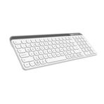 Everest Kb-Bt90 Beyaz-Gri Bluetooth+ 2.4Ghz Q Mac-Win-Android-Ios Uyumlu Kablosuz Klavye