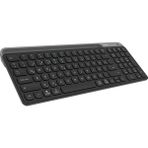 Everest KB-BT90 Siyah/Gri Bluetooth+ 2.4Ghz Telefon Tablet Standlı Şarjlı Q Mac/Win/Android/Ios Uyumlu Kablosuz klavye