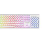 Everest KM-319BT Beyaz 2.4g+Bt1+Bt2 Çoklu Cihaz Bağlantılı Q Set Kablosuz Klavye + Mouse