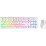 Everest Km-319bt Q Türkçe Rgb Kablosuz Oyuncu Klavye Mouse Seti Diğer beyaz