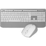 Everest KM-6176 Offical Beyaz Gri Combo Q Multimedia Kablosuz Klavye ve Mouse Seti