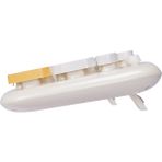 Everest KM-6284 WHISKER Renkli Tuşlu Bej Kablosuz Q Klavye + Mouse Set - Kahverengi