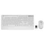 Everest KM-9676 Beyaz Kablosuz Klavye Mouse Seti