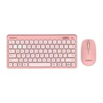Everest Lumi Km-Bt903 3in1 3 BT + 2.4 1600dpi Ultra İnce Q 4 Cihaz Bağlantılı Klavye ve Mouse Set Pembe
