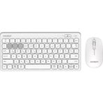 Everest Lumı KM-BT903 Beyaz 3in1 3 Bt + 2.4 1600DPI Ultra Ince Q 4 Cihaz Bağlantılı Scissors Kablosuz Klavye + Mouse Set