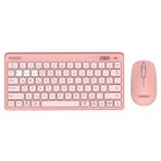 Everest Lumı KM-BT903 Pembe 3in1 3 Bt + 2.4 1600DPI Ultra Ince Q 4 Cihaz Bağlantılı Scissors Kablosuz Klavye + Mouse Set