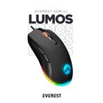 Everest LUMOS Siyah 6400dpi RGB Makrolu Gaming Oyuncu Mouse SGM-L1